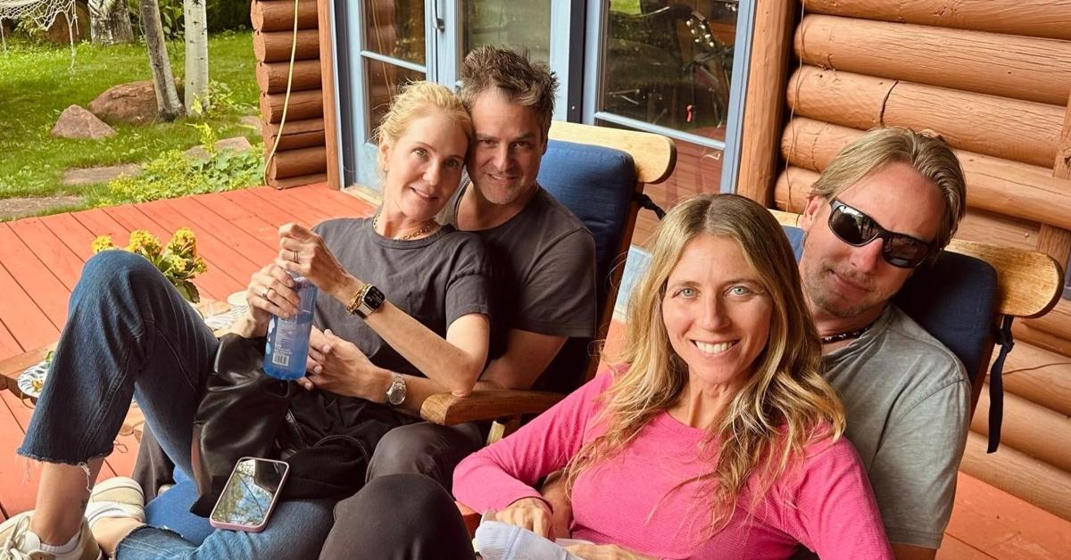 Jesse Diamond (L) with his wife, and Micah Diamond (R) with his wife