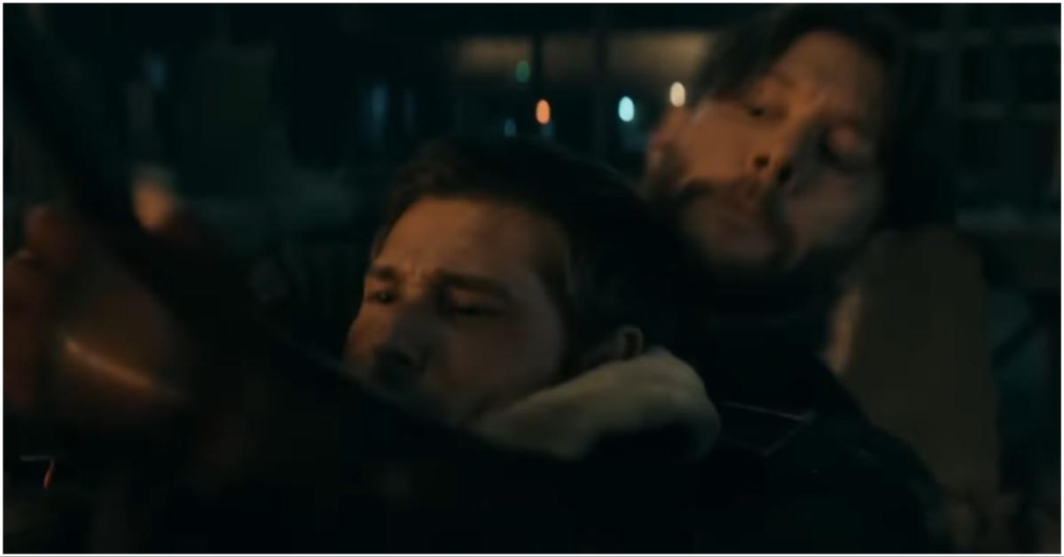 Soldier Boy and Bombsight fighting after seeing each other