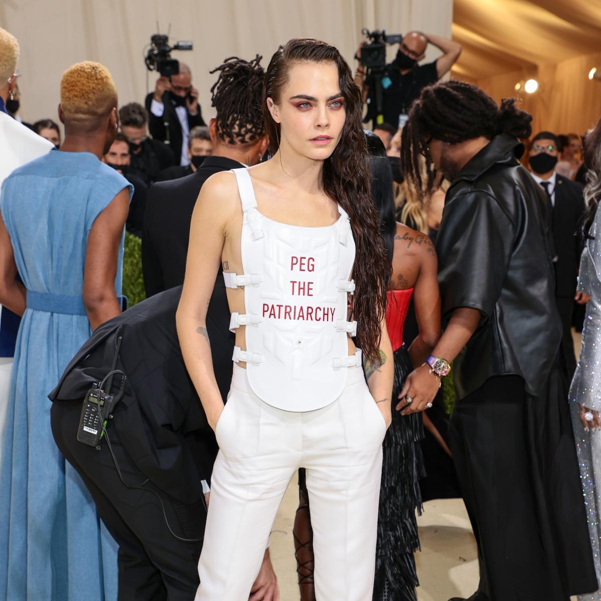 Cara Delevingne at the Met Gala on September 13, 2021