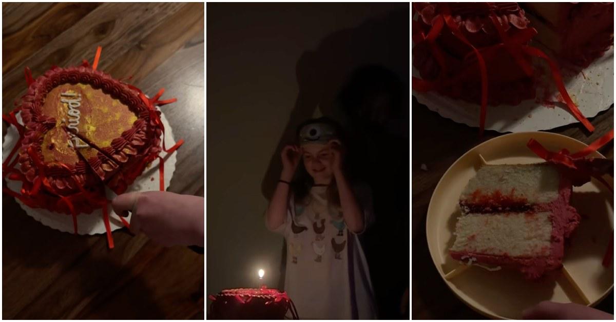 Mom's makes period cake for daughter to celebrate her getting her period.