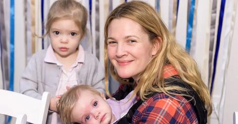 Drew Barrymore with her kids, Olive and Frankie