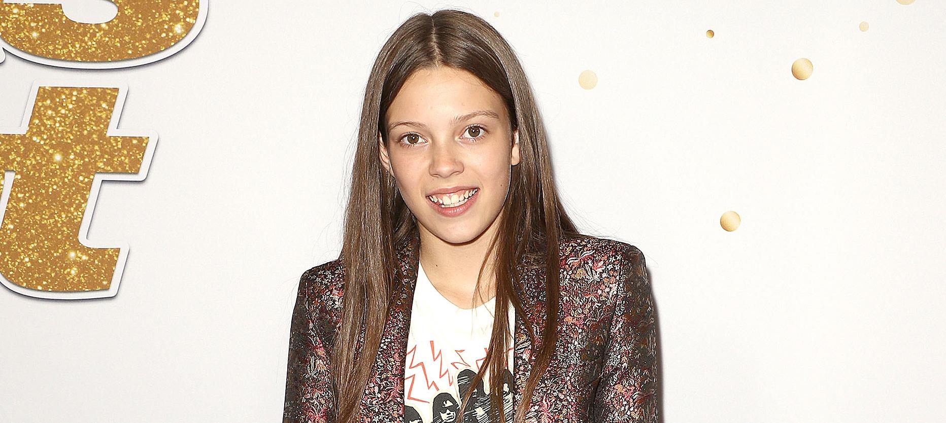 Courtney Hadwin attends the "America's Got Talent" Season 13 Live Show on September 18, 2018