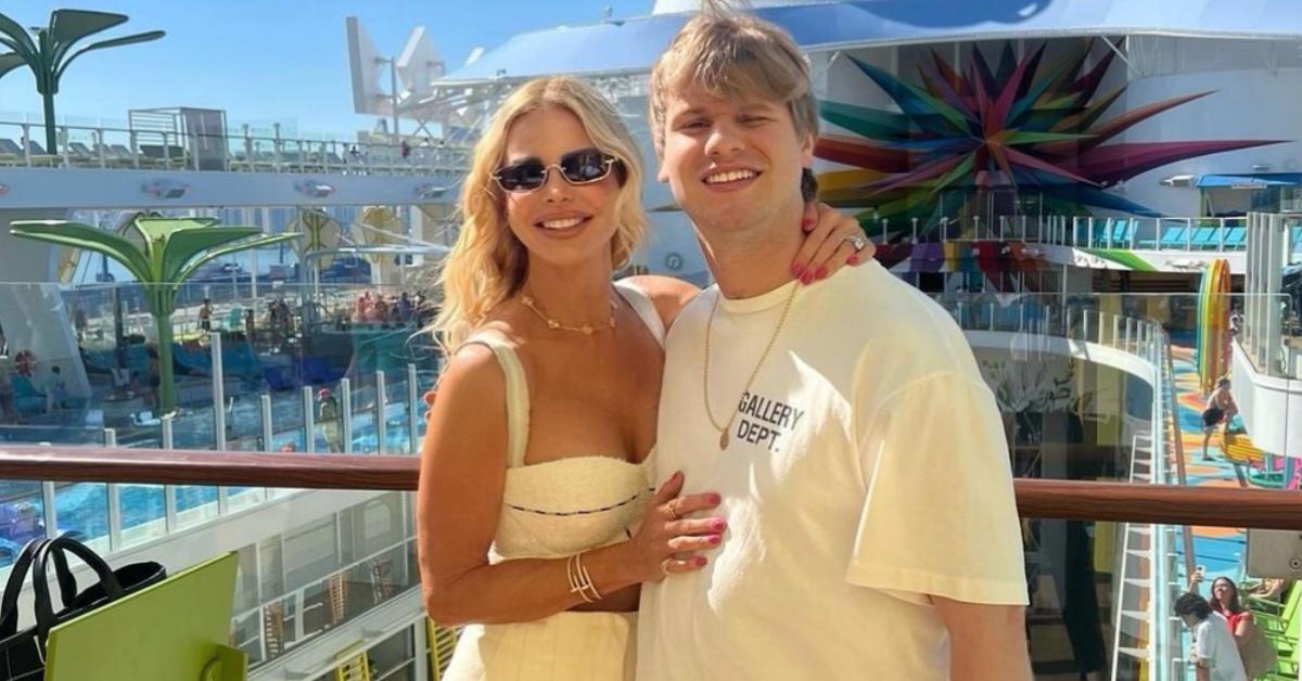 Alexia Nepola with her son Frankie on a cruise.