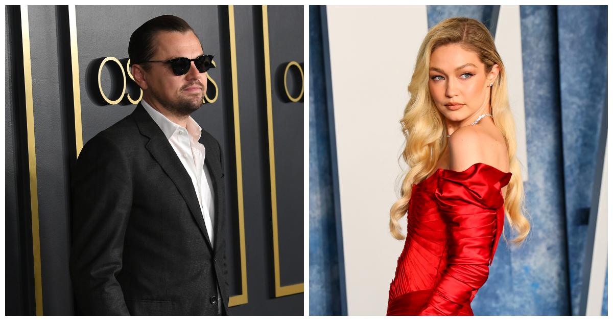 Leonardo DiCaprio and Gigi Hadid at the Oscars.