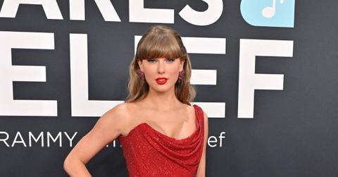 Taylor Swift at the 2025 Grammys.