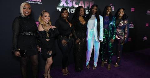 (l-r): LaTocha Scott, Tiny Harris, Tamika Scott, Kandi Burruss, Taj Johnson-George, Coko Clemons, and LeLee Lyons