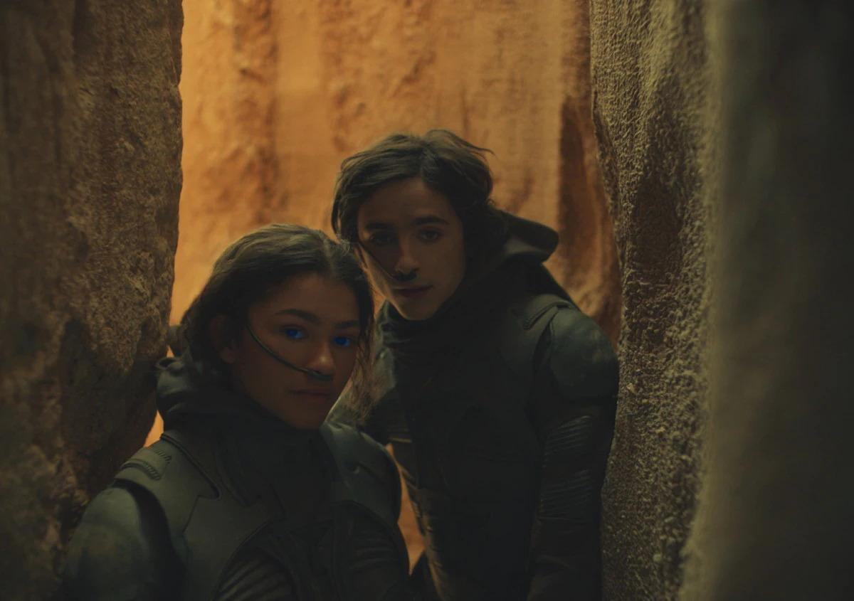 Zendaya and Timothée Chalamet in 'Dune'