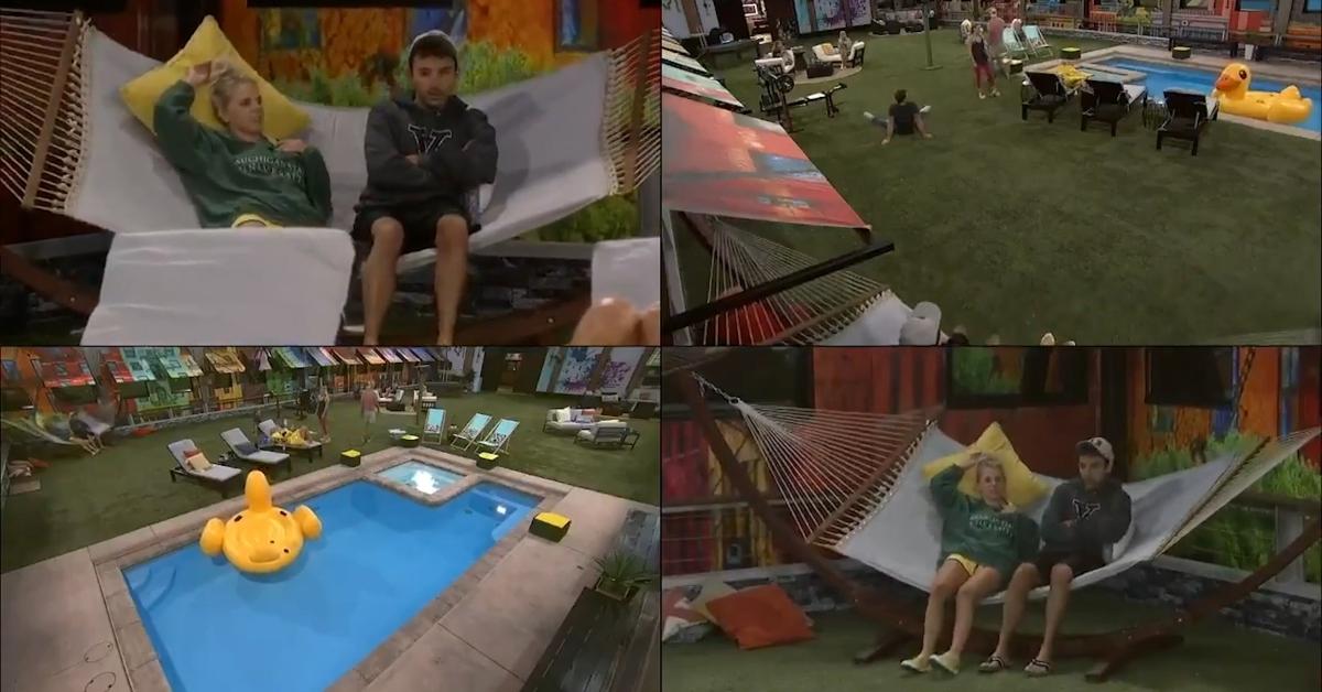 Big Brother live feeds in the backyard