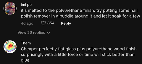 watch stuck to countertop