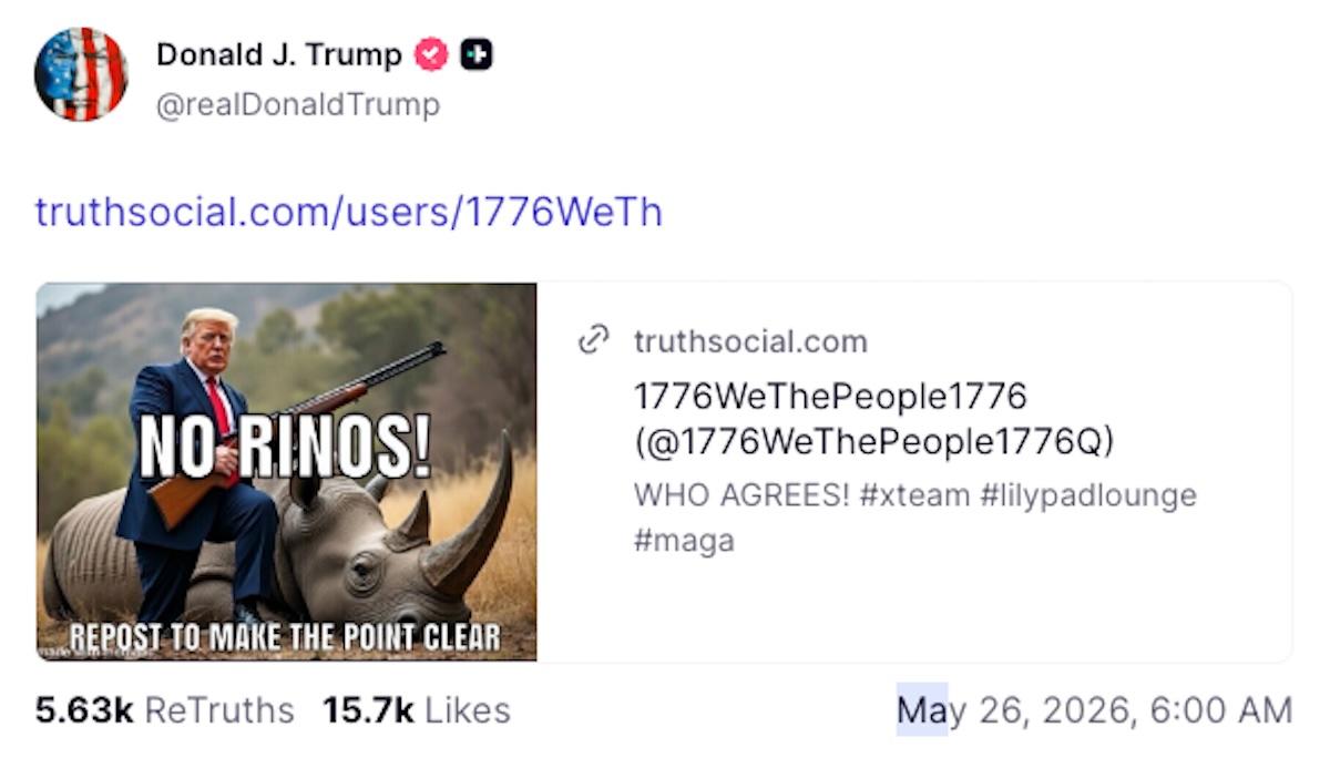 trump rino truth social