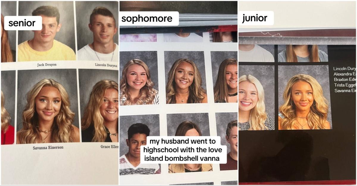 High school photos of Love Island star Vanna