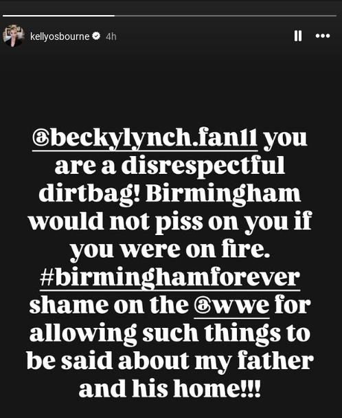 Kelly Osbourne's Instagram Story.