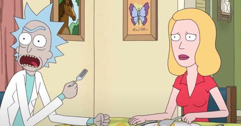 Rick and Beth in 'Rick and Morty'