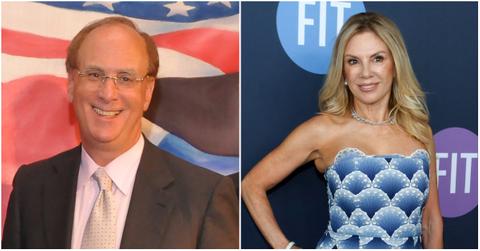 Larry Fink and Ramona Singer at separate events.