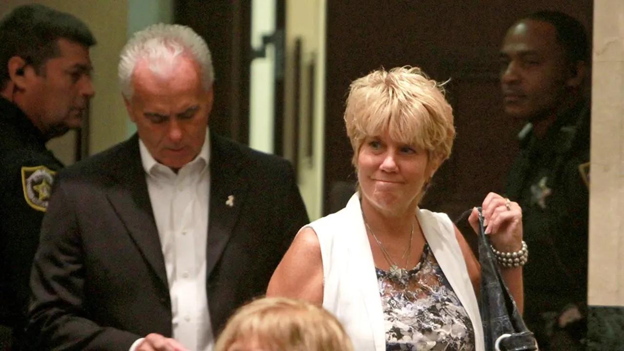 George and Cindy Anthony in court after Casey's conviction for lying in court. 