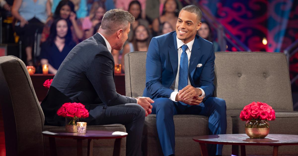 'The Bachelor' Season 29 lead Grant Ellis and host Jesse Palmer.