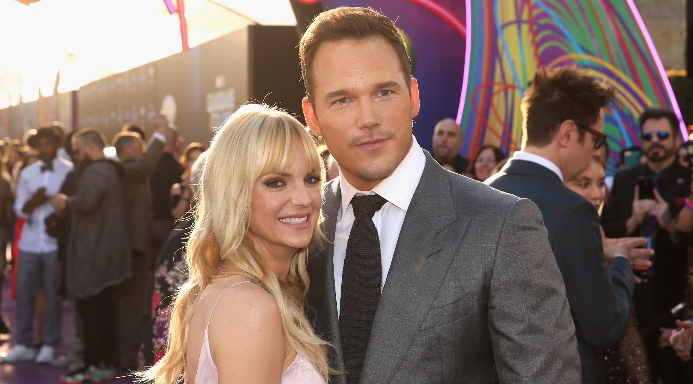 Anna Faris and Chris Pratt in 2017