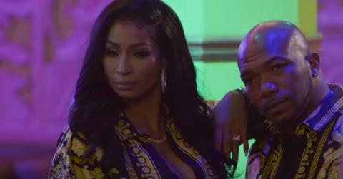 Karlie Redd and Mo Fayne at their engagement party on 'Love & Hip Hop: Atlanta'.