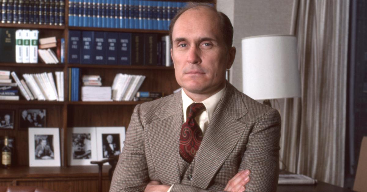 Robert Duvall poses in his office from the 1976 Sidney Lumet film 'Network.'