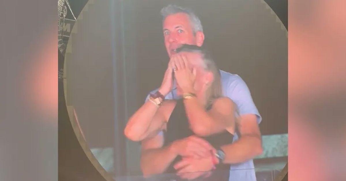Andy Byron and Kristin Cabot on the Coldplay kiss cam.