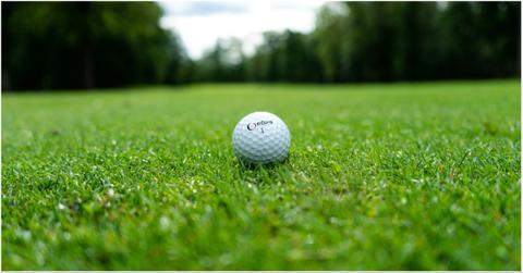 golf ball on grass