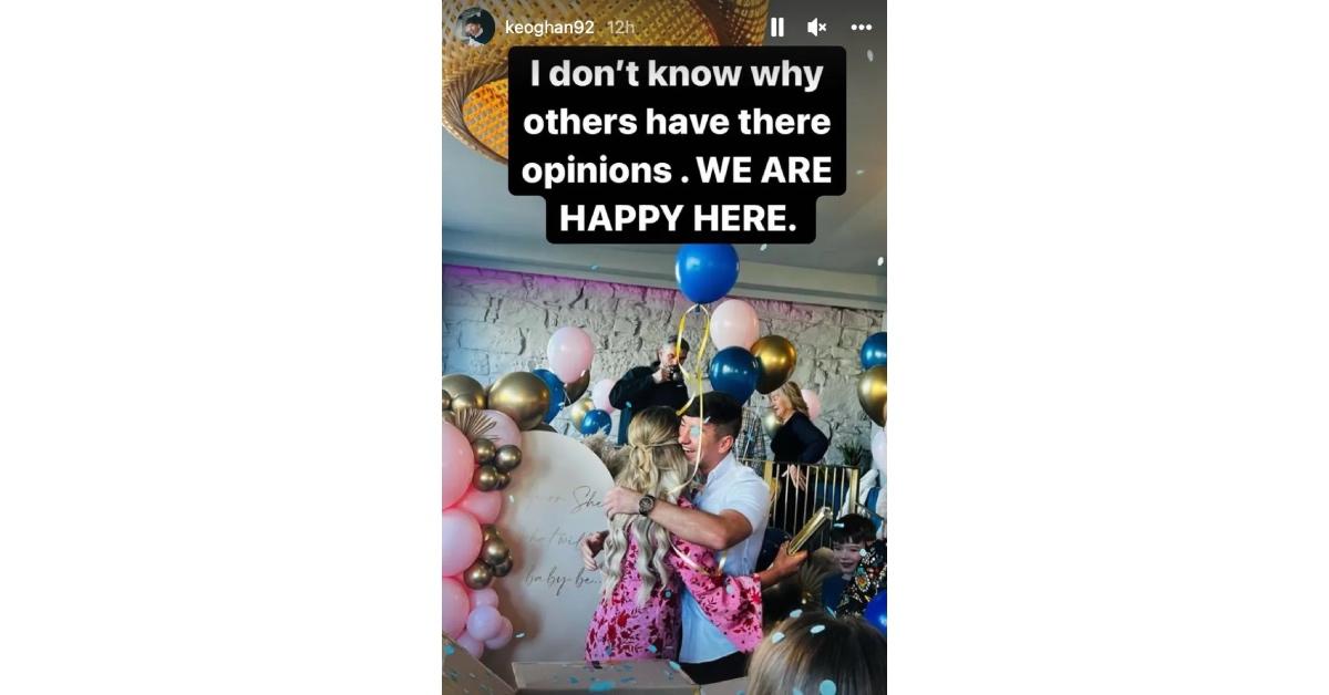 Barry Keoghan and Alyson Sandro celebrating their baby shower.