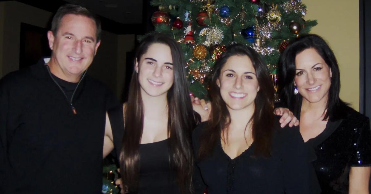 Paula Hurd, her late husband Mark Hurd, and their two daughters, Kelly and Kathryn.