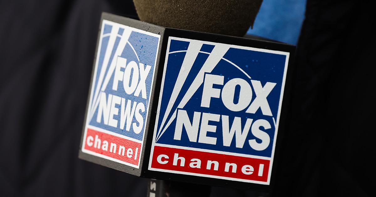 The Fox News logo on a microphone. 