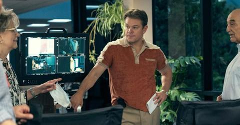 Sonny Vaccaro and actor Matt Damon in 'Air'.