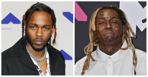 Kendrick Lamar and Lil Wayne