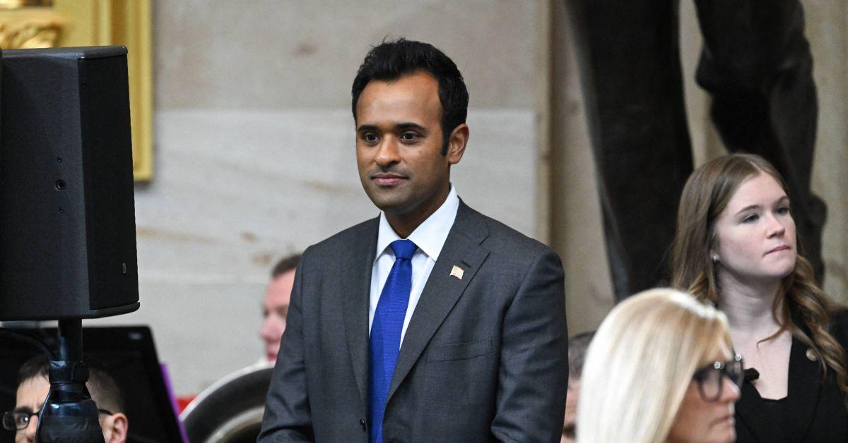 Vivek Ramaswamy at the Capitol for Donald Trump's inauguration. 