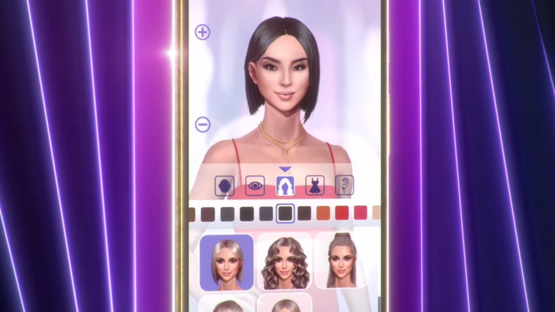 'Netflix Stories: Love Is Blind' Trailer of character creation screen.