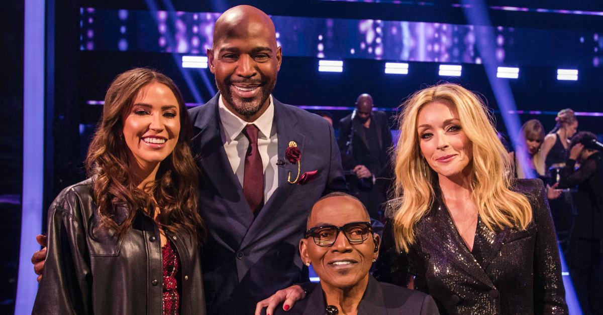 (L-R): Kaitlyn Bristowe, Karamo Brown, Randy Jackson, and Jane Krakowski in the season premiere of 'Celebrity Name That Tune.'