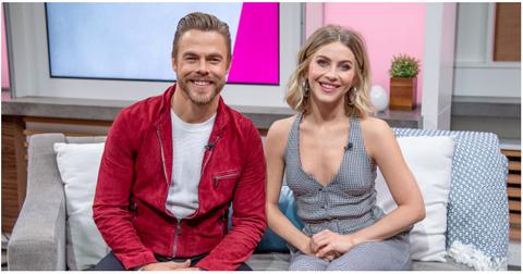 (l-r): Derek and Julianne Hough