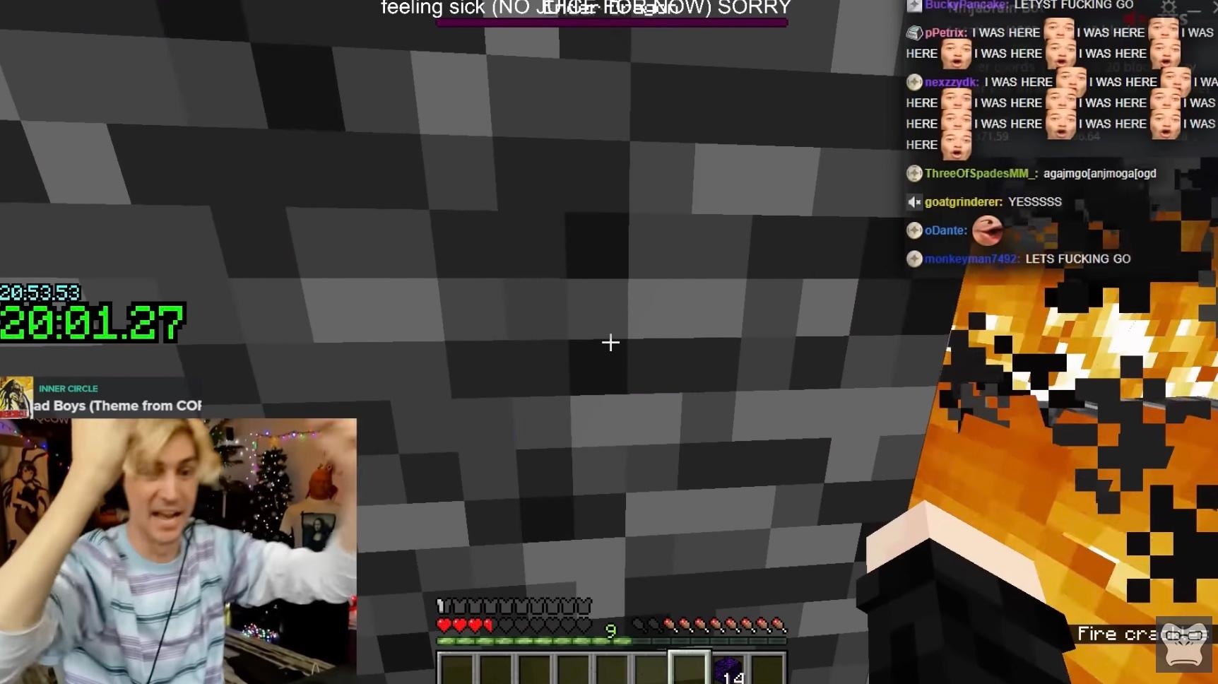 xQc Finally Beats Forsen's 'Minecraft' Speedrun Record