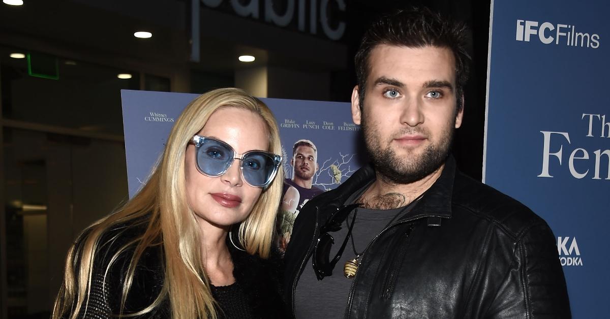 Christina Fulton (L) and actor Weston Cage arrive at the premiere of IFC Films' 'The Female Brain'