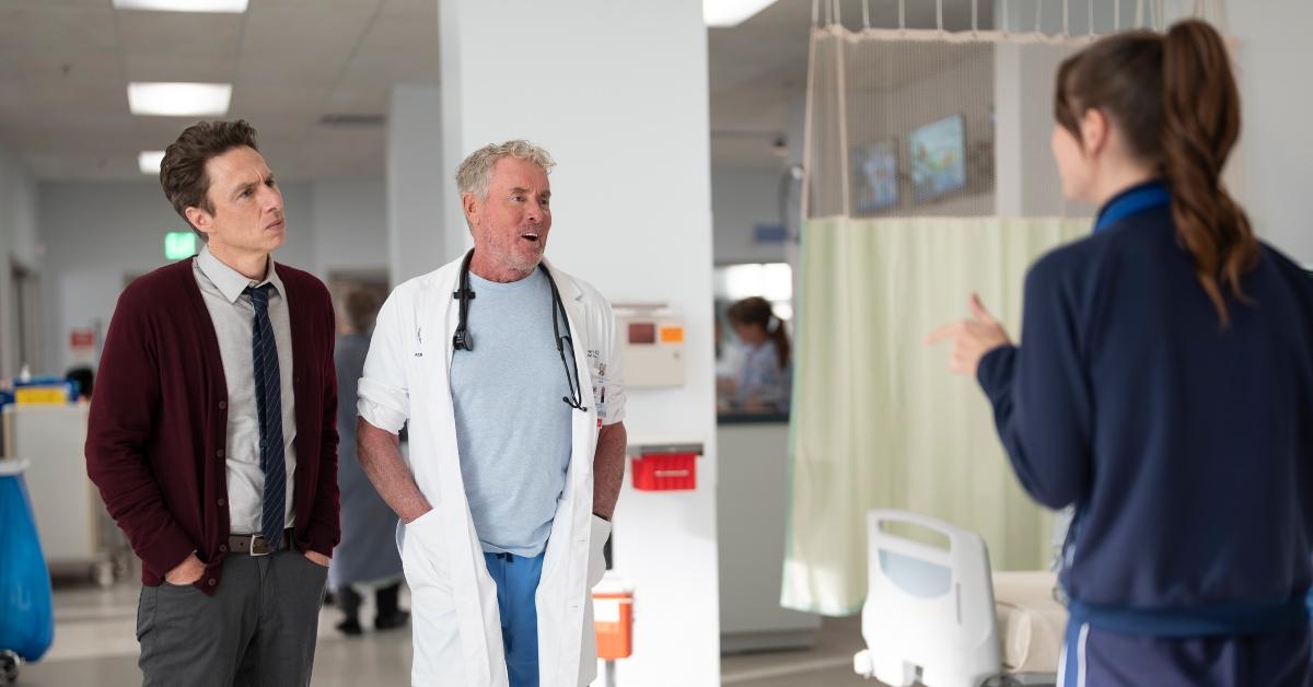 J.D. and Dr. Cox (Zach Braff and John C. McGinley) in 'Scrubs' revival