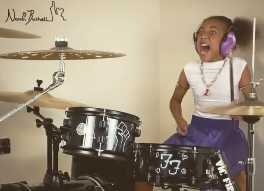 Who Is Drummer Nandi Bushell? At 10, She's Already Played With Her Idol