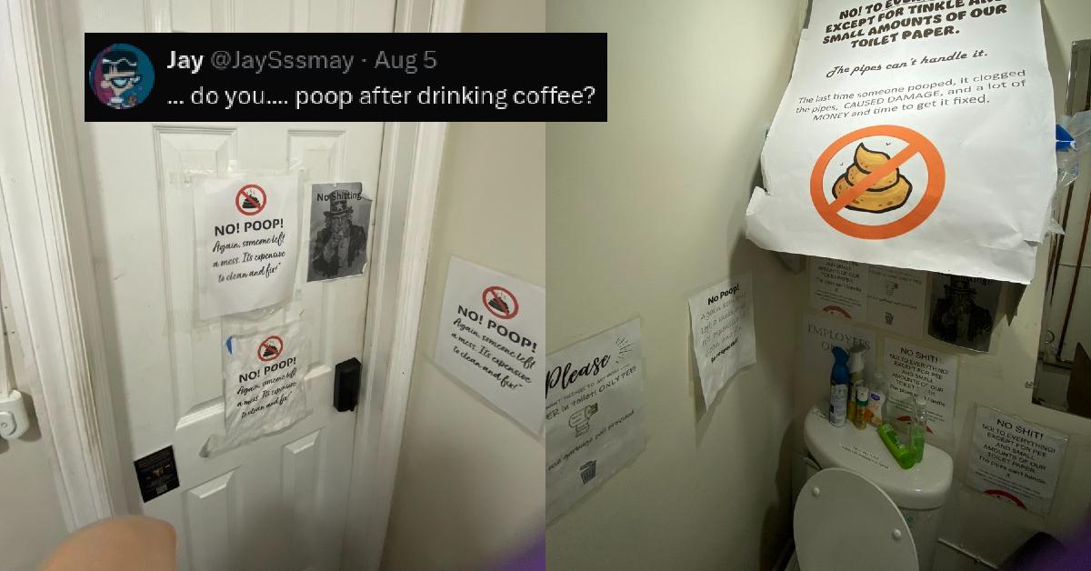 Coffee Shop’s “Diabolical” No Pooping Rule Goes Viral