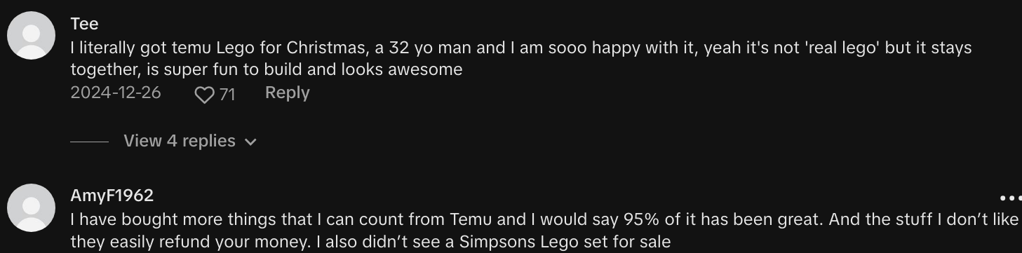 temu simpsons lego set