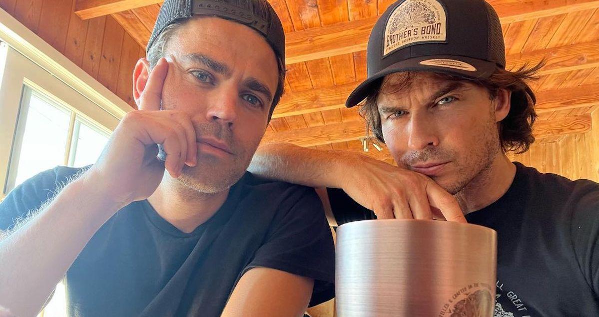 Paul Wesley and Ian Somerhalder selfie