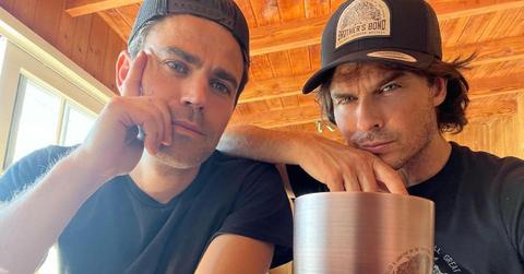 Paul Wesley and Ian Somerhalder selfie