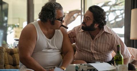 Patrick Gallo and Dan Fogler in "The Offer."