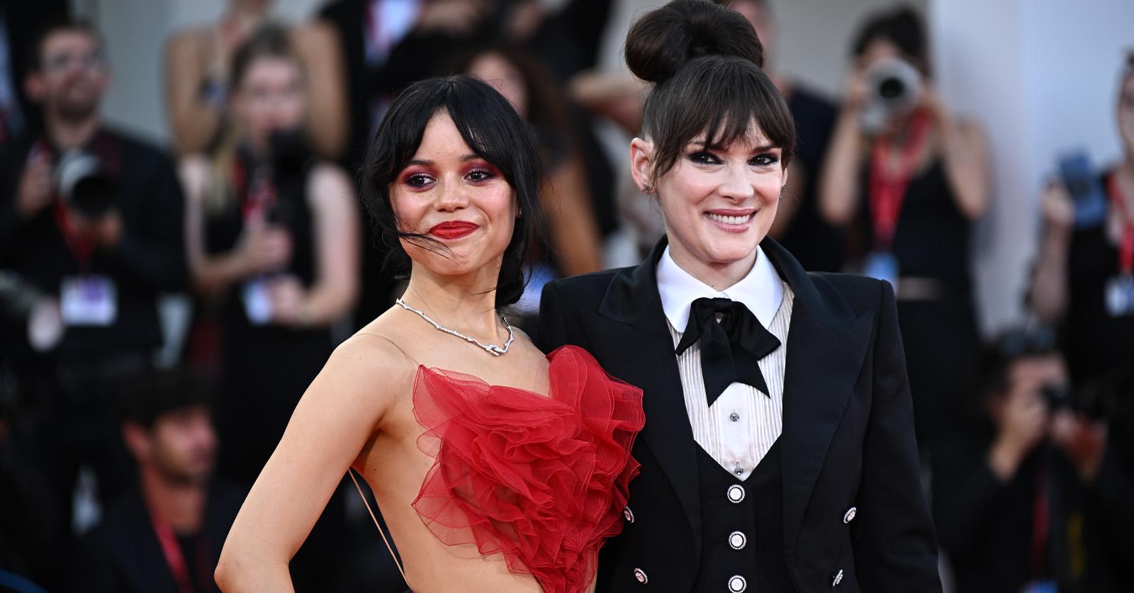 Jenna Ortega Tells Winona Ryder She Doesn't Have to Take off Her Sunglasses