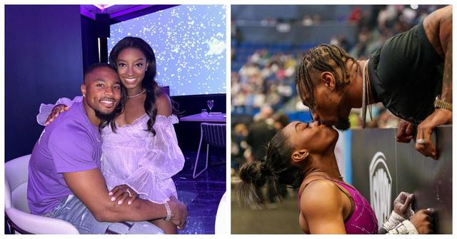 Simone Biles and Jonathan Owens