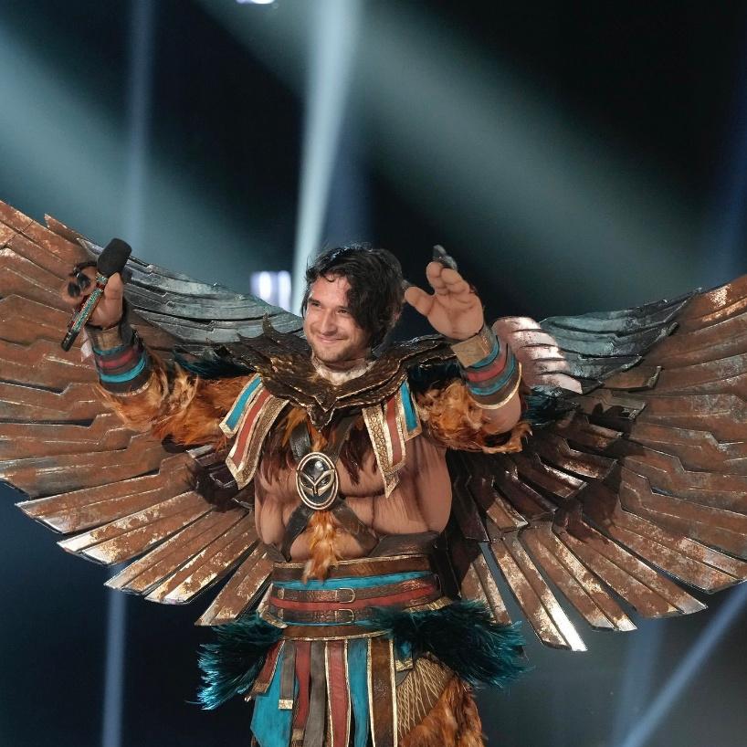 tyler posey as hawk masked singer