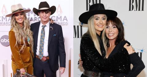 Lainey Wilson with her dad Brian and mom Michelle