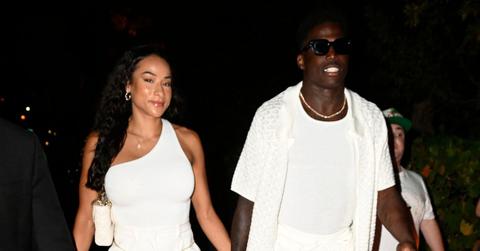 Tyreek and Keeta Hill at the Miami Grand Prix in May of 2024.