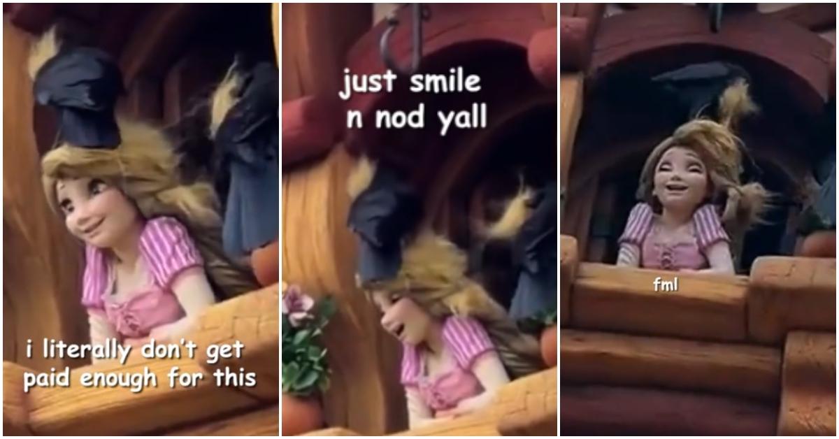 Crows Take Rapunzel’s Hair and Peck at It at Tokyo DisneySea