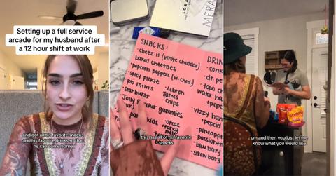 Wife creates home arcade for husband